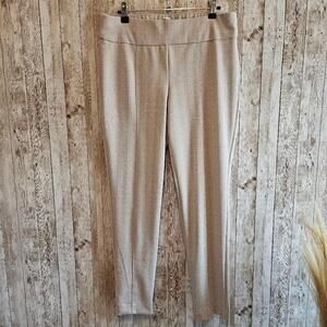 Anne Klein Beige Herringbone Pants Size M